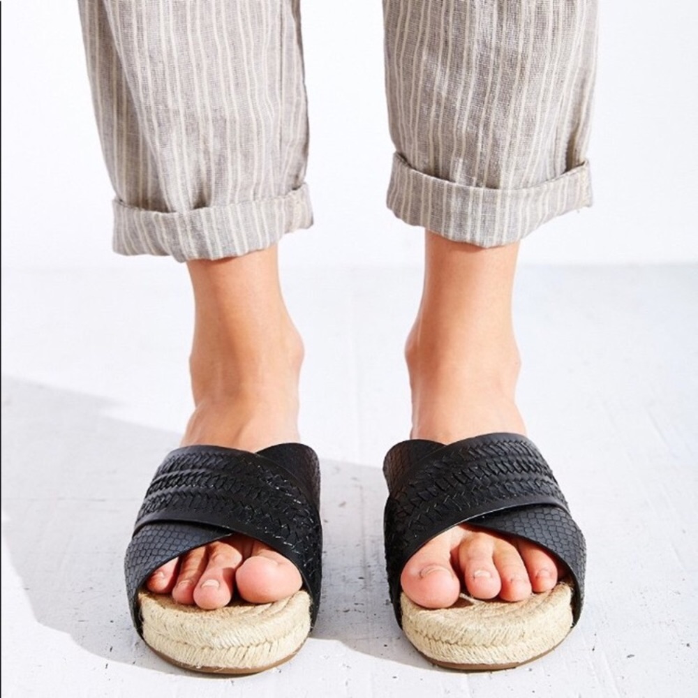 nwot dolce vita espadrille slides size 8.5